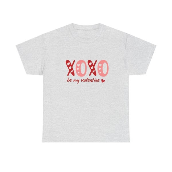 Valentine's Day Unisex Heavy Cotton Tee - 'XOXO Be My Valentine' - Image 7