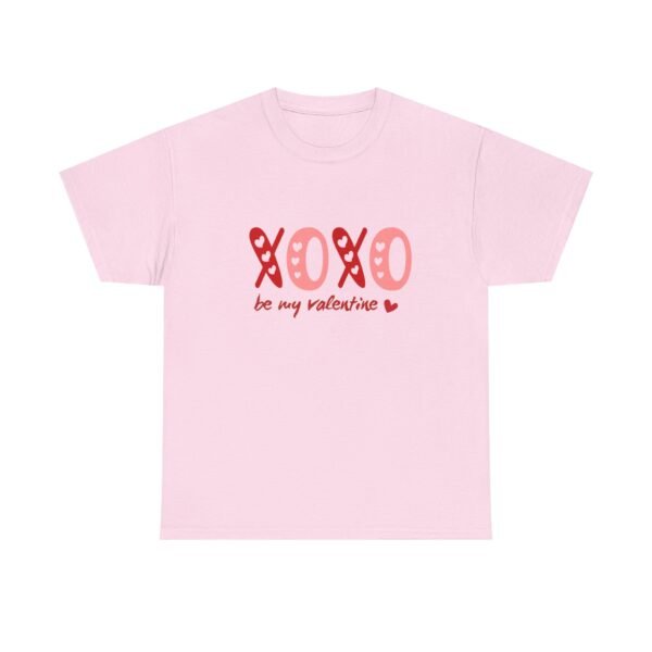 Valentine's Day Unisex Heavy Cotton Tee - 'XOXO Be My Valentine' - Image 23