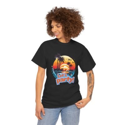 Unisex Heavy Cotton Tee - Let's party theme for casual wear - Image 12