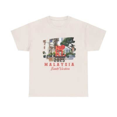 Family Vacation Malaysia 2025 Unisex Heavy Cotton Tee - Image 12