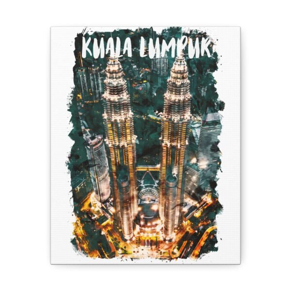 Canvas Print - Iconic Petronas Tower Kuala Lumpur Malaysia Symbol of Success and Strength