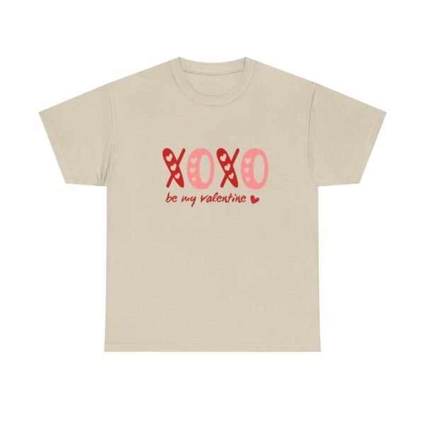 Valentine's Day Unisex Heavy Cotton Tee - 'XOXO Be My Valentine' - Image 11