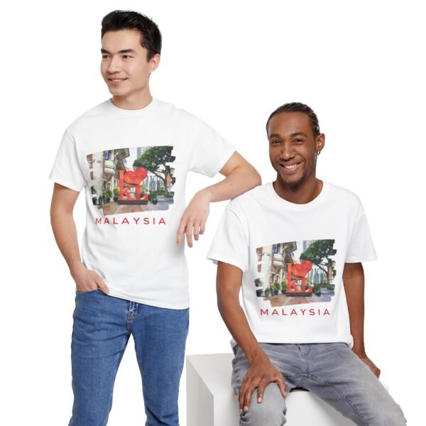 Malaysia Themed Unisex Heavy Cotton Tee - Image 6