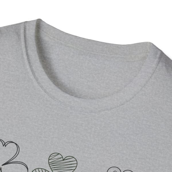 Lucky Clover Unisex Softstyle T-Shirt - Perfect for St. Patrick's Day, Gift for Friends, Everyday Wear, Casual Style, Eco-Friendly Fashion - Image 7