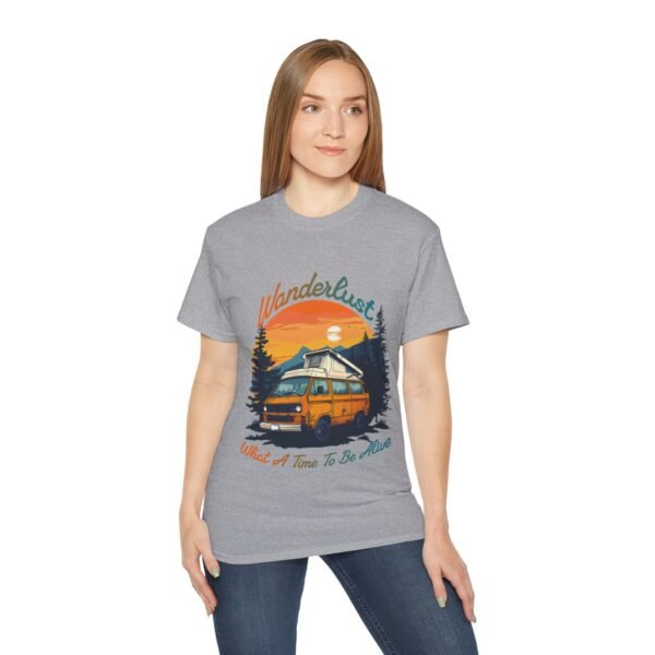 Wanderlust Theme Unisex Ultra Cotton Tee - Image 5