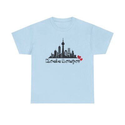 Kuala Lumpur Skyline Unisex Heavy Cotton Tee - City Love Design - Image 25