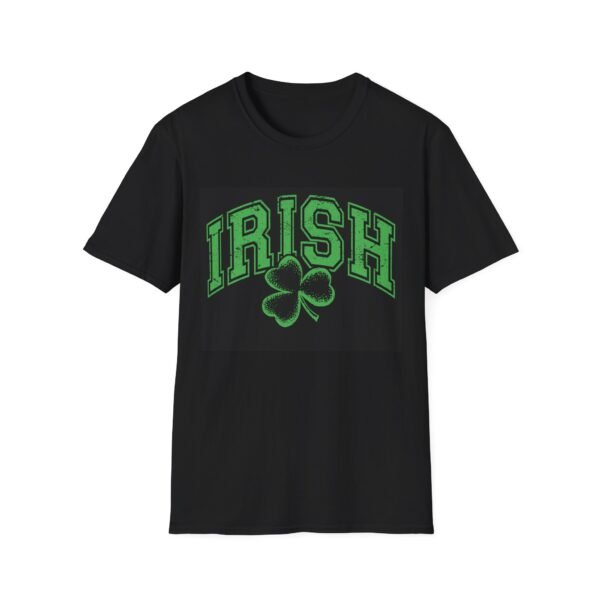 St. Patrick's Day Irish Unisex Softstyle T-Shirt with Shamrock Design