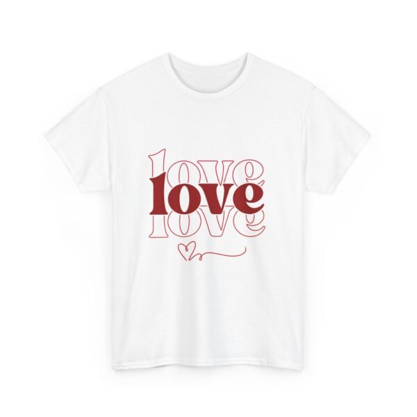 Valentine's Day Love Themed Unisex Heavy Cotton Tee Shirt - Image 2