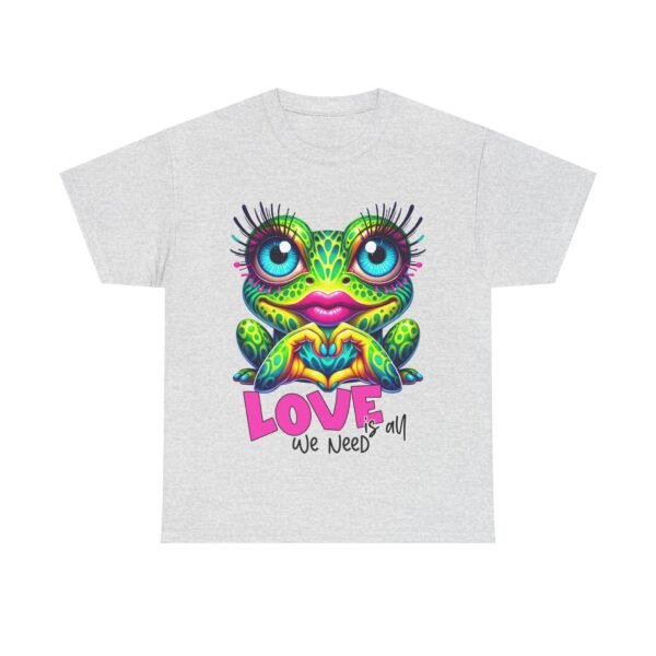 Colorful Frog Love Unisex Heavy Cotton Tee - Image 5