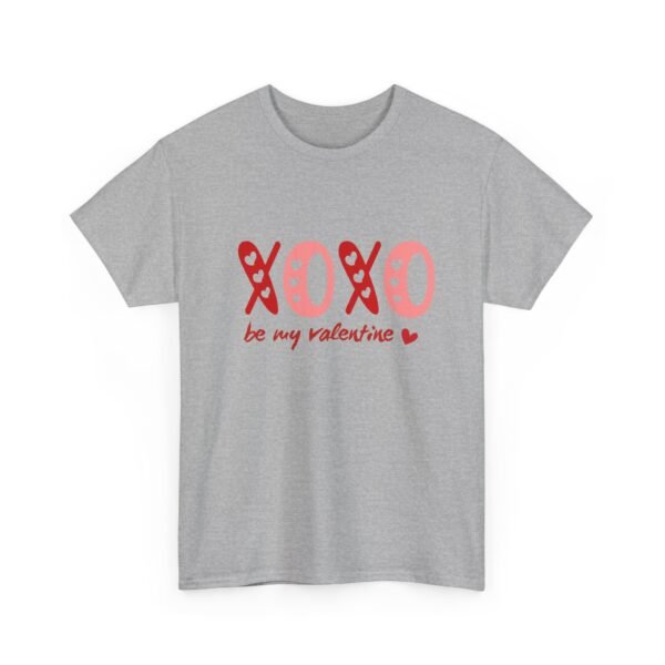 Valentine's Day Unisex Heavy Cotton Tee - 'XOXO Be My Valentine' - Image 17