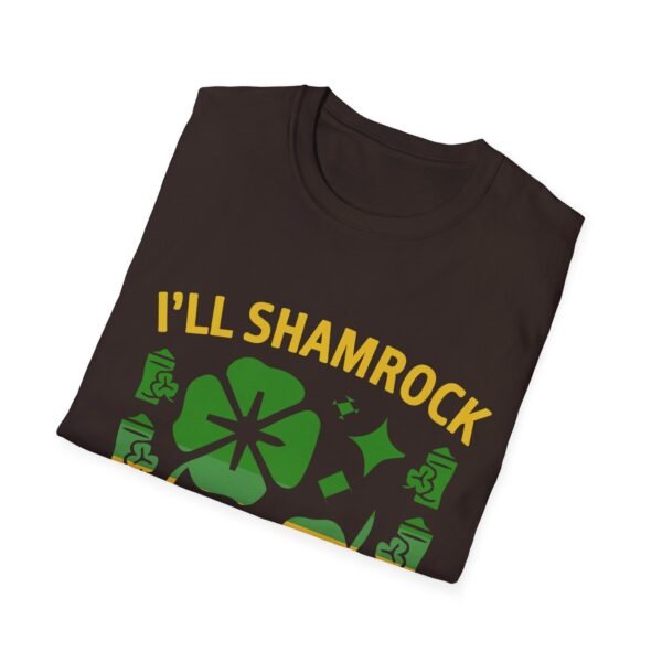 St. Patrick's Day Unisex Softstyle T-Shirt - "I'll Shamrock Your World" - Image 14