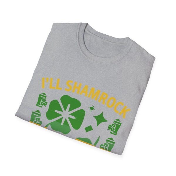 St. Patrick's Day Unisex Softstyle T-Shirt - "I'll Shamrock Your World" - Image 10