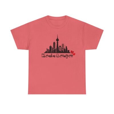 Kuala Lumpur Skyline Unisex Heavy Cotton Tee - City Love Design - Image 9