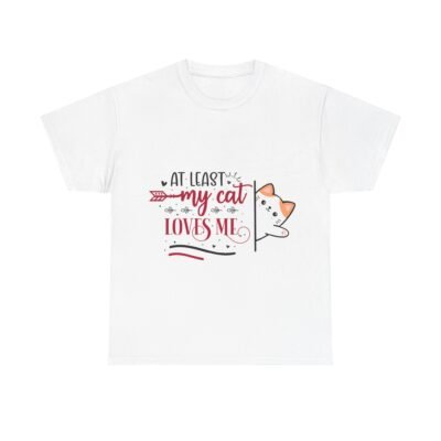 Unisex Heavy Cotton Tee with Funny Love Message - Image 2