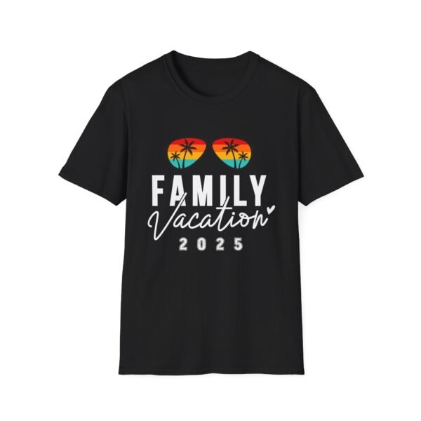 Family Vacation 2025 Unisex Softstyle T-Shirt - Perfect for Family Trips