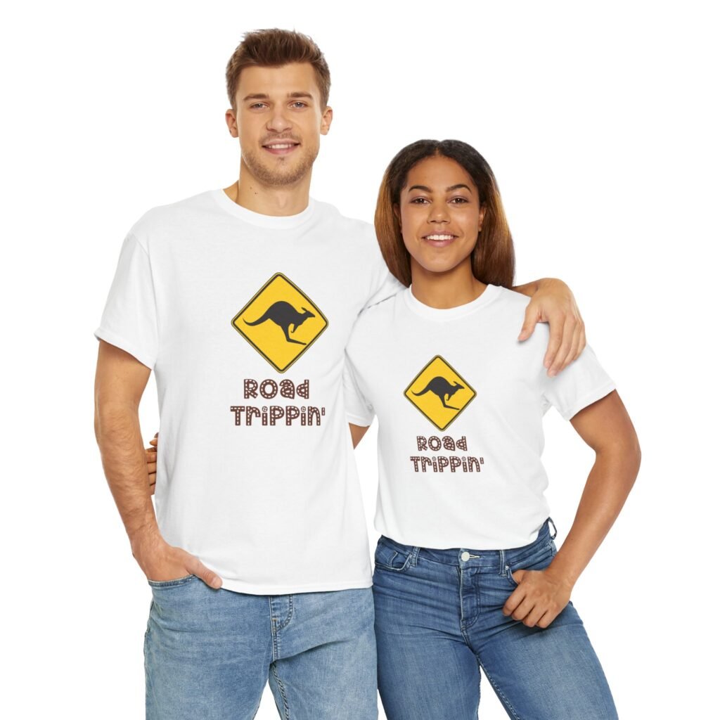 Australian Roadtrip themed t-shirt