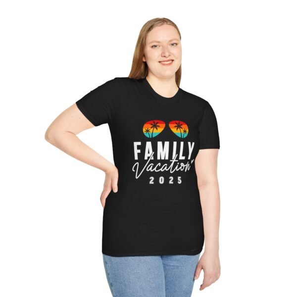 Family Vacation 2025 Unisex Softstyle T-Shirt - Perfect for Family Trips - Image 4