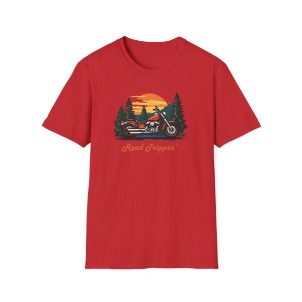 Motorbike Roadtrip Unisex T-Shirt - Adventure Travellers and Roadtrippers Theme - Image 19