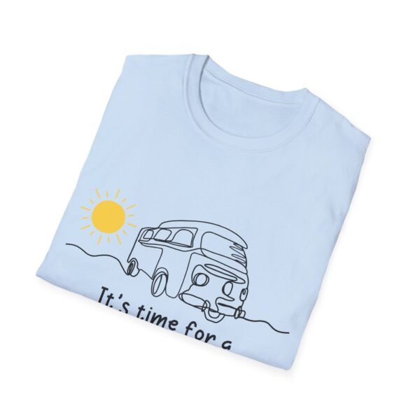 "It's Time for a Roadtrip" Unisex Softstyle T-Shirt - Perfect for Adventure Lovers! - Image 8