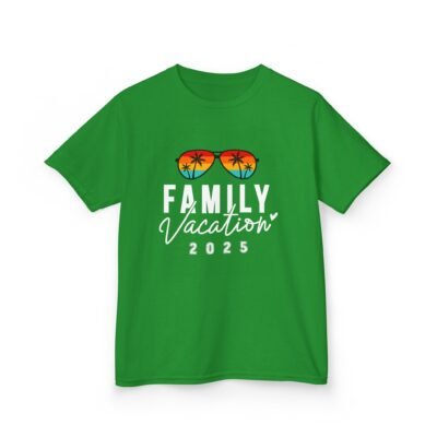 Retro Sunglasses Kids Heavy Cotton Tee - Summer Vibes, Perfect for Beach Days - Family Vacations - Image 11