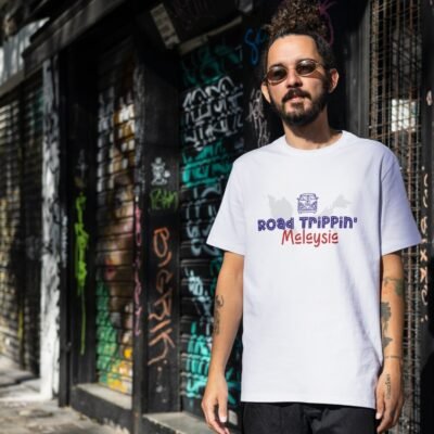 Road Trippin' Malaysia Travel T-Shirt - Adventure Travel Tee,  Malaysia Road Trip Tee Shirt - Image 2