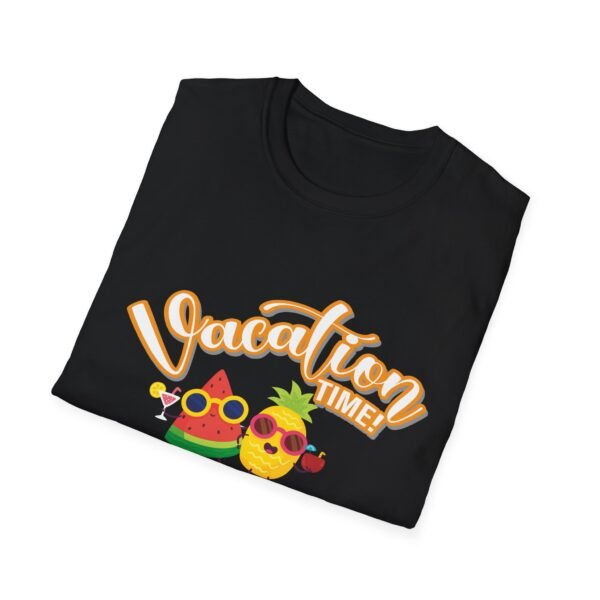 Vacation Time Unisex Softstyle T-Shirt - Fun Summer Graphic Tee - Image 4