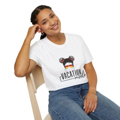 Vacation Mode Softstyle T-Shirt - Perfect for Travel Enthusiasts - Image 4