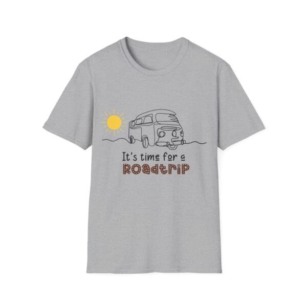 "It's Time for a Roadtrip" Unisex Softstyle T-Shirt - Perfect for Adventure Lovers! - Image 5