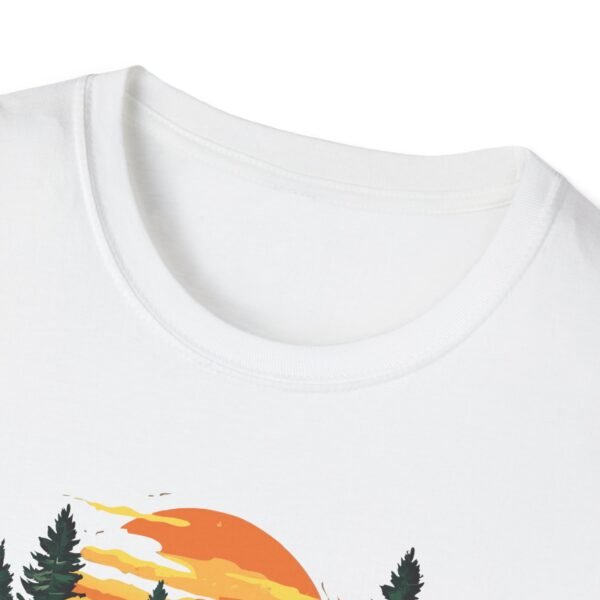 Motorbike Roadtrip Unisex T-Shirt - Adventure Travellers and Roadtrippers Theme - Image 2