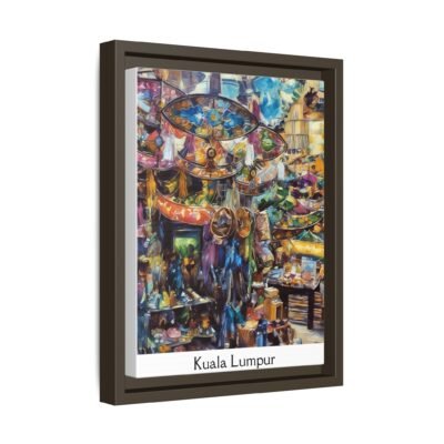 Vibrant Market Scene Canvas Art - Colorful Framed Print for Home Decor - Image 22
