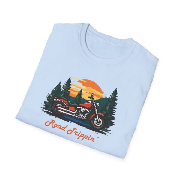 Motorbike Roadtrip Unisex T-Shirt - Adventure Travellers and Roadtrippers Theme - Image 18