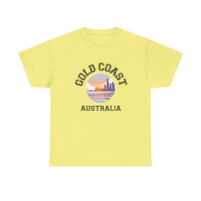 Gold Coast Australia Graphic Tee - Unisex Heavy Cotton T-Shirt - Image 20