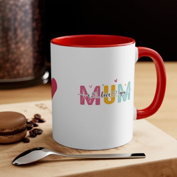 Colorful Accent Mug - 'Mum I Love You' Design - Perfect for Mother's Day - Image 4