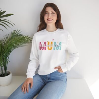 Mum Love Sweatshirt - Unisex Heavy Blend Crewneck for Mother's Day - Image 5