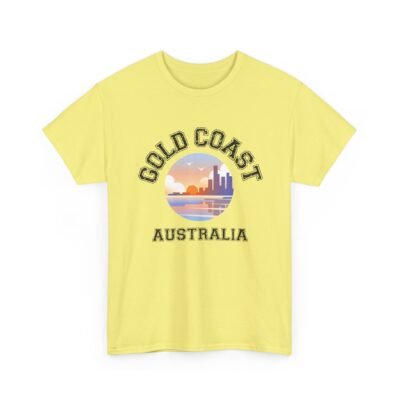 Gold Coast Australia Graphic Tee - Unisex Heavy Cotton T-Shirt - Image 22