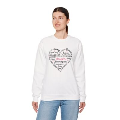 Heartfelt Mum Sweatshirt | Unisex Heavy Blend Crewneck | Perfect Gift for Mother's Day - Image 4