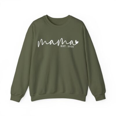 Mama Established 2025 Crewneck Sweatshirt ideal for Mother's Day - Image 5