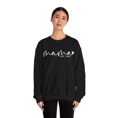 Mama Established 2025 Crewneck Sweatshirt ideal for Mother's Day - Image 3