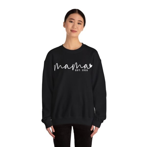 Mama Established 2025 Crewneck Sweatshirt ideal for Mother's Day - Image 3
