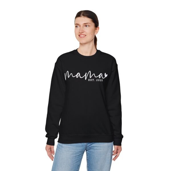 Mama Established 2025 Crewneck Sweatshirt ideal for Mother's Day - Image 4