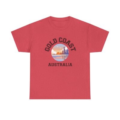 Gold Coast Australia Graphic Tee - Unisex Heavy Cotton T-Shirt - Image 28