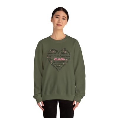 Heartfelt Mum Sweatshirt | Unisex Heavy Blend Crewneck | Perfect Gift for Mother's Day - Image 15