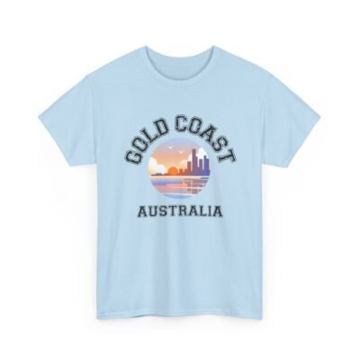 Gold Coast Australia Graphic Tee - Unisex Heavy Cotton T-Shirt - Image 26