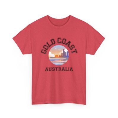 Gold Coast Australia Graphic Tee - Unisex Heavy Cotton T-Shirt - Image 30