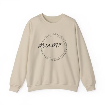 Mum Love Crewneck Sweatshirt - Amazing, Loving, Strong Design - Image 5