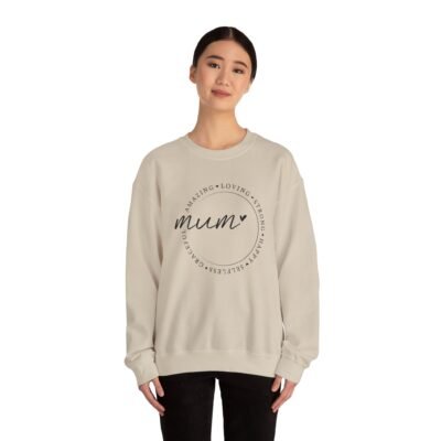 Mum Love Crewneck Sweatshirt - Amazing, Loving, Strong Design - Image 8