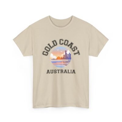 Gold Coast Australia Graphic Tee - Unisex Heavy Cotton T-Shirt - Image 14