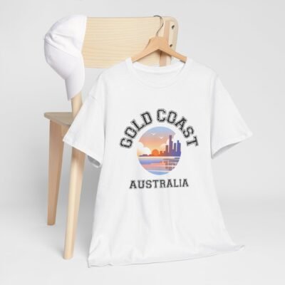 Gold Coast Australia Graphic Tee - Unisex Heavy Cotton T-Shirt - Image 4