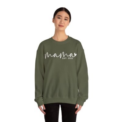 Mama Established 2025 Crewneck Sweatshirt ideal for Mother's Day - Image 8