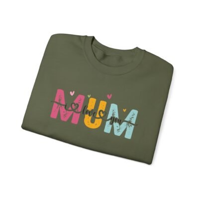 Mum Love Sweatshirt - Unisex Heavy Blend Crewneck for Mother's Day - Image 12